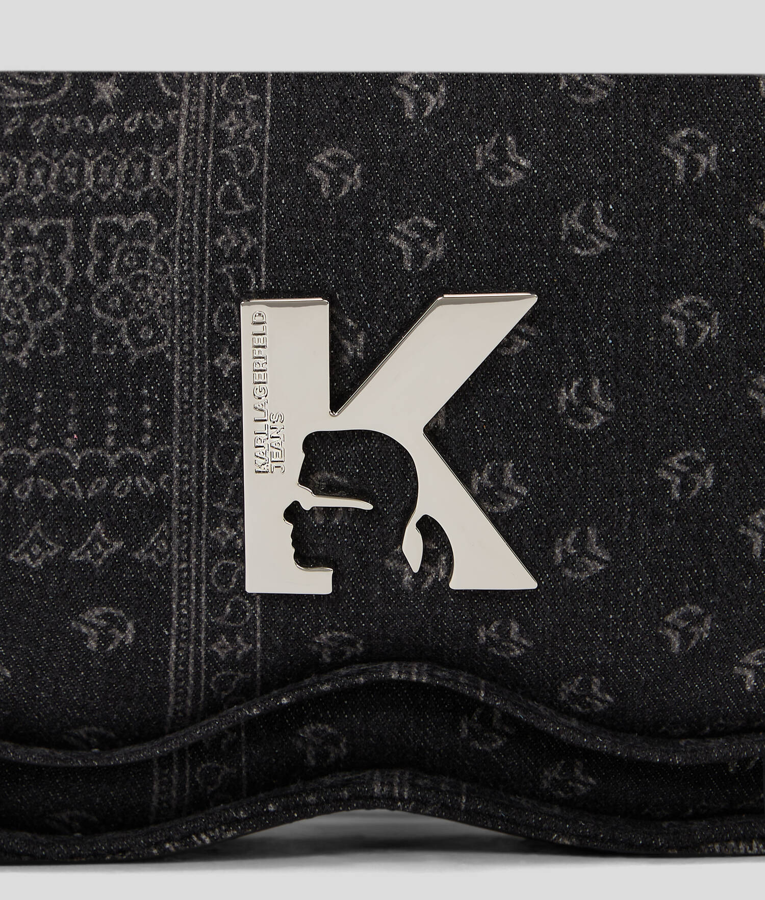 MINI SAC EN DENIM EN FORME DE LUNETTES DE SOLEIL KLJ
