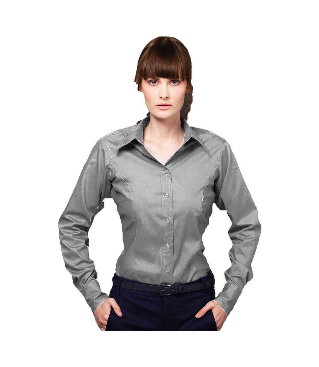 Kustom Kit - Chemisier OXFORD - Femme (Gris) - UTBC622