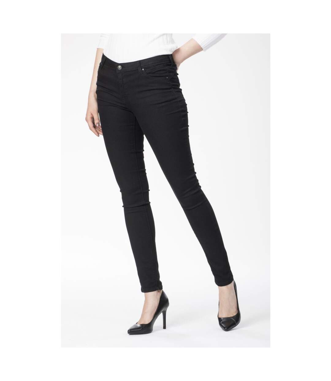 Jegging stretch taille haute MELISSA NOIR