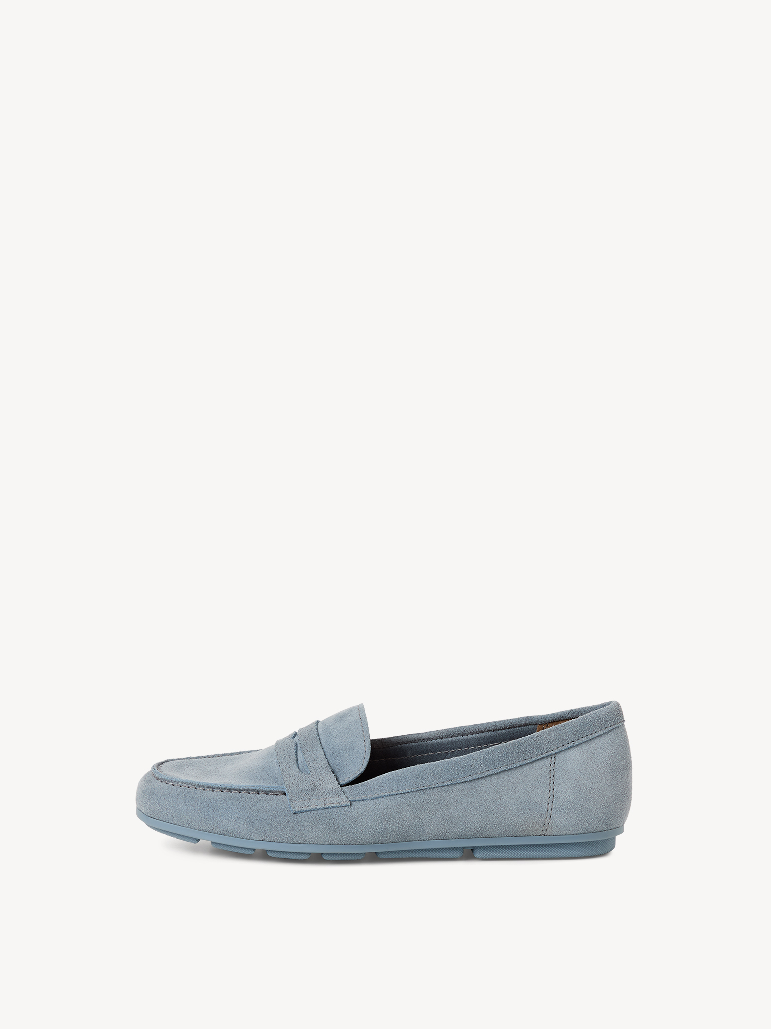 Leren Instappers - blauw