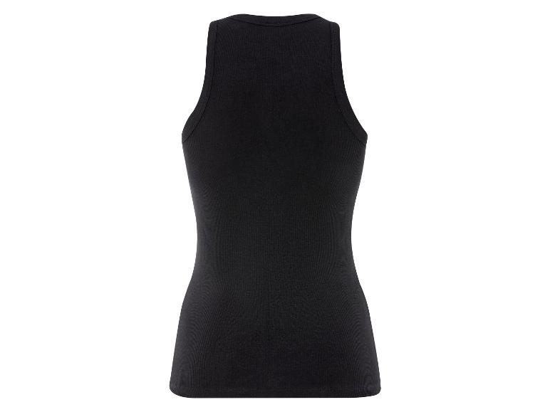 Dames geribde tanktop
