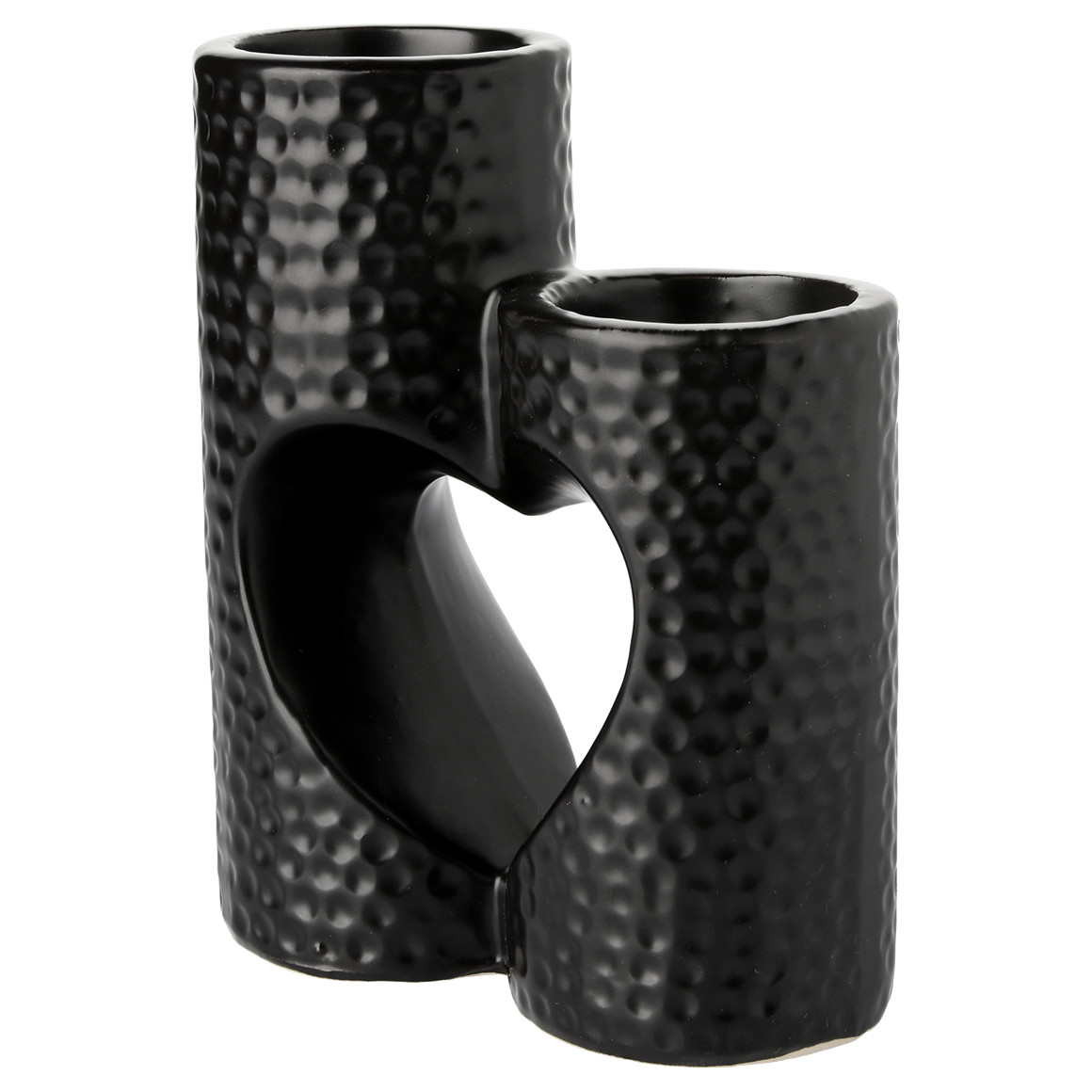 My Home Teelichthalter in Säulen-Form schwarz