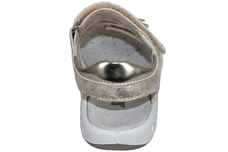 IMAC SANDAL I GULD PLATIN  MED BLOMST