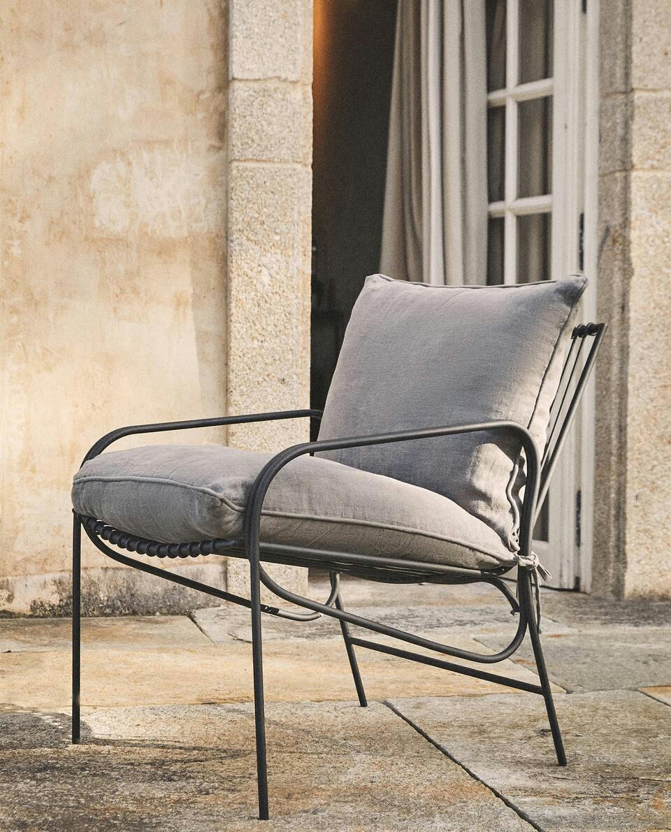 POLTRONA DE METAL PARA EXTERIOR