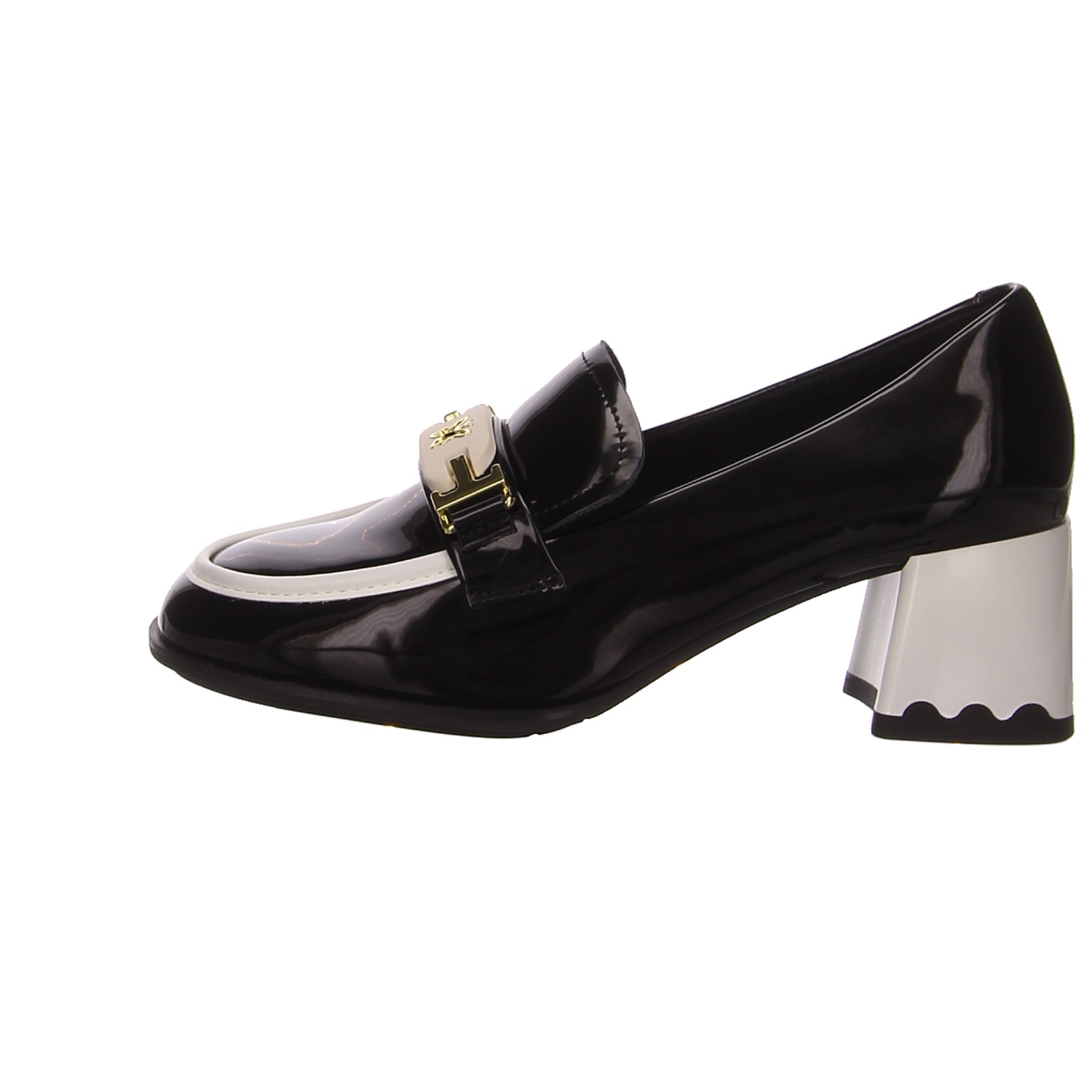 HBH Slipper schwarz/weiß schwarz