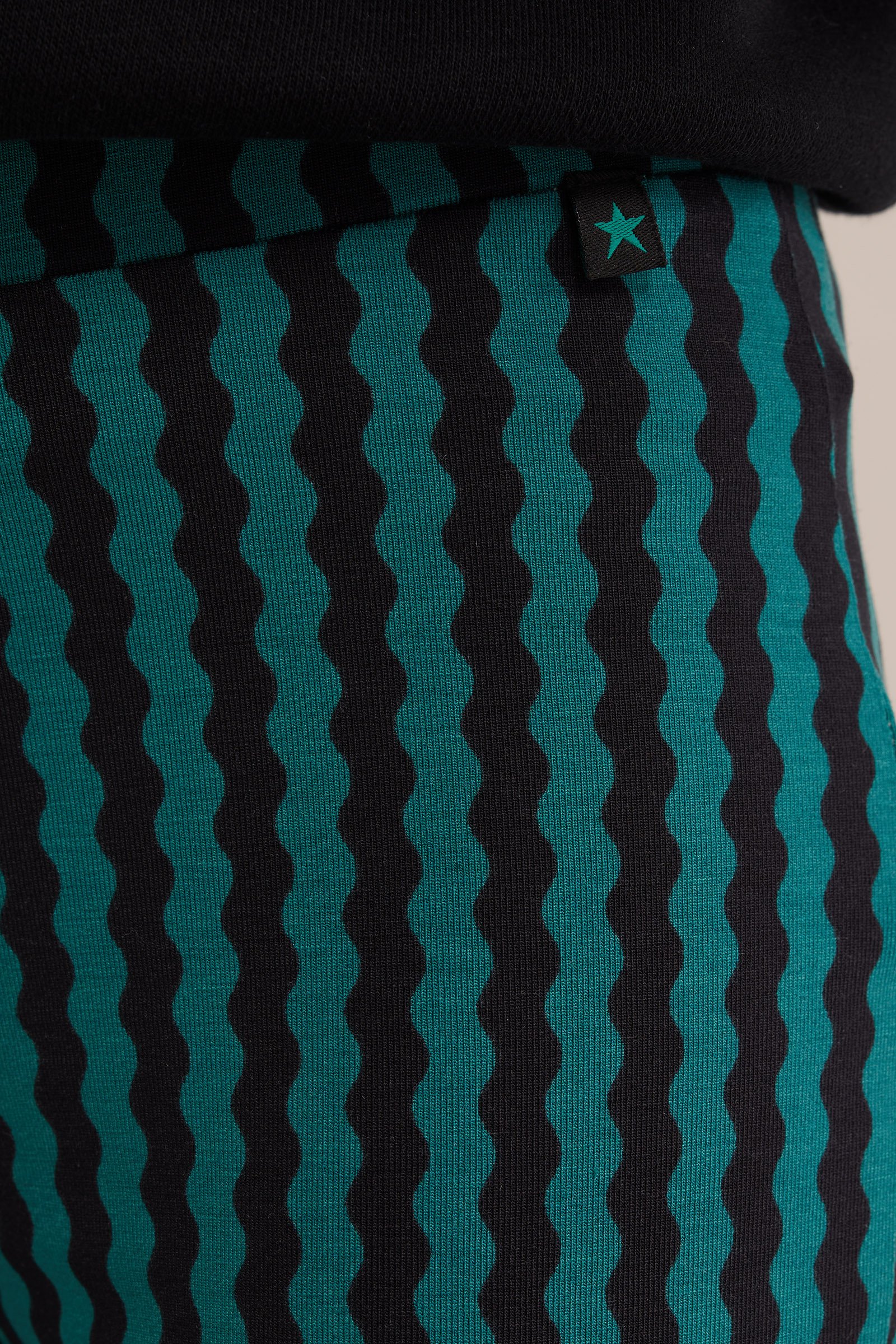 Meisjes flared legging met dessin WE Fashion Petrol