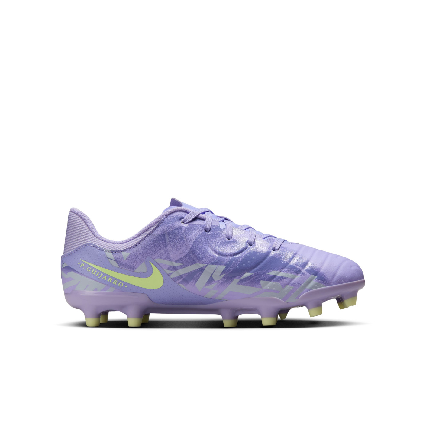 Nike Tiempo Legend 10 Academy Gras / Kunstgras Voetbalschoenen (MG) Kids Lichtpaars Lichtgeel