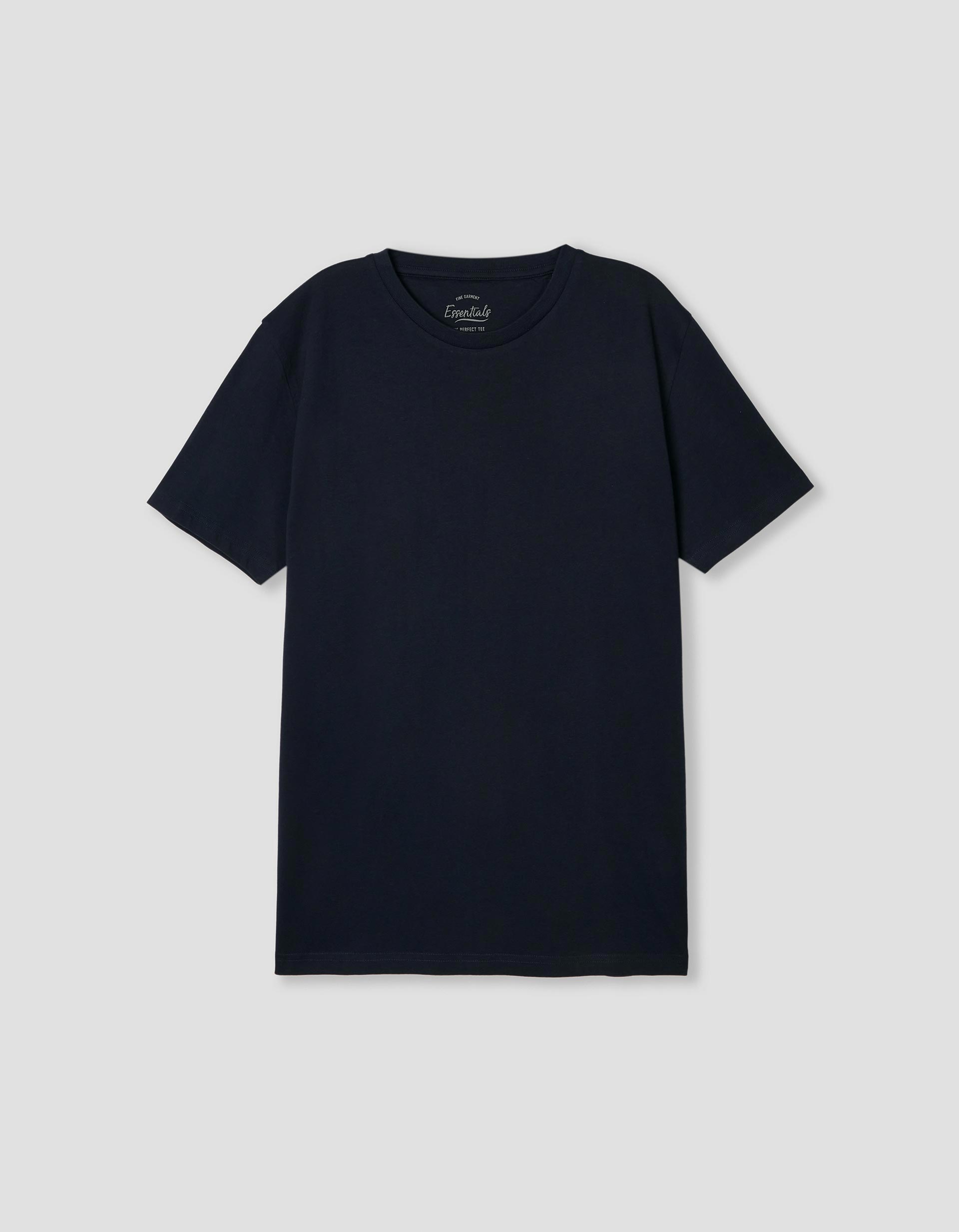 T-shirt Básica, Azul Escuro