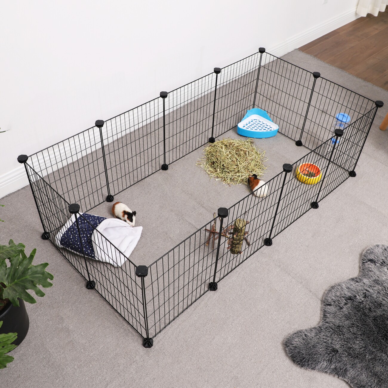 SONGMICS Freilauf, DIY, Metallgitter
