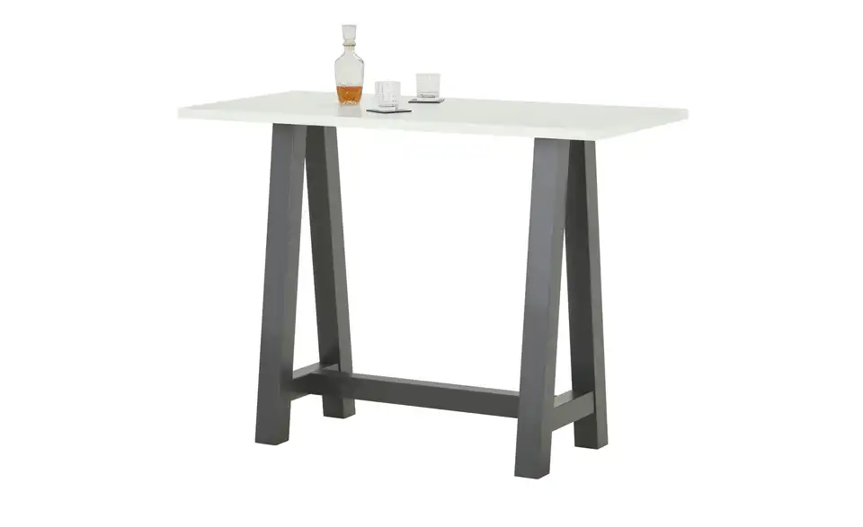Bartisch Hereford Weiß, matt 120 cm