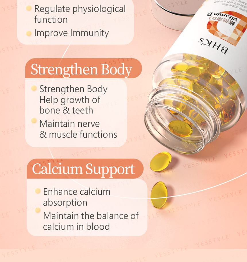 BHK's - Vitamine D3 Softgel