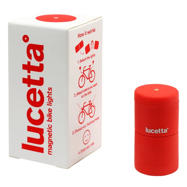 Palomar Lampe magnétique Lucetta pour vélo | Rouge