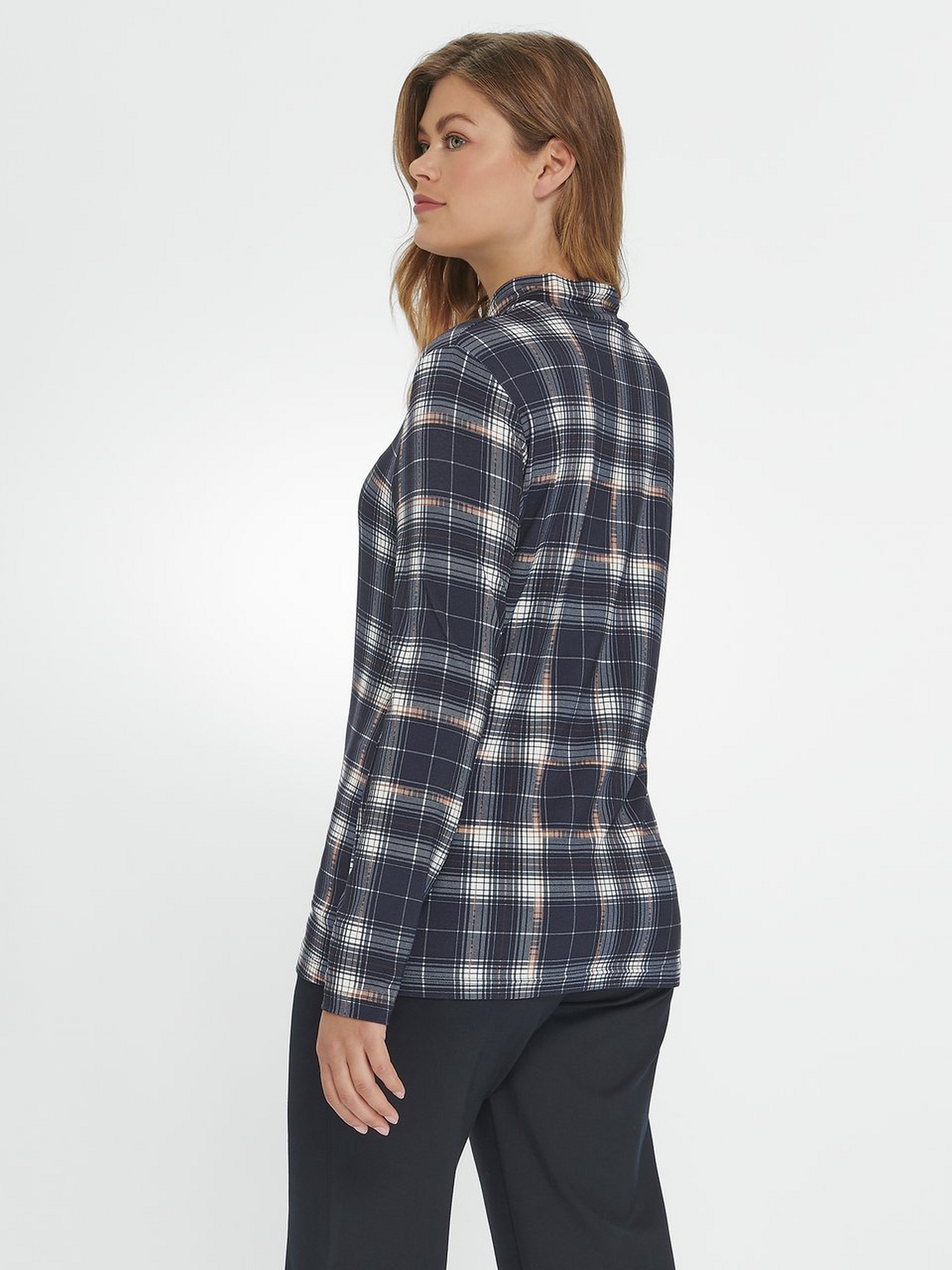 Shirt mit Stehkragen