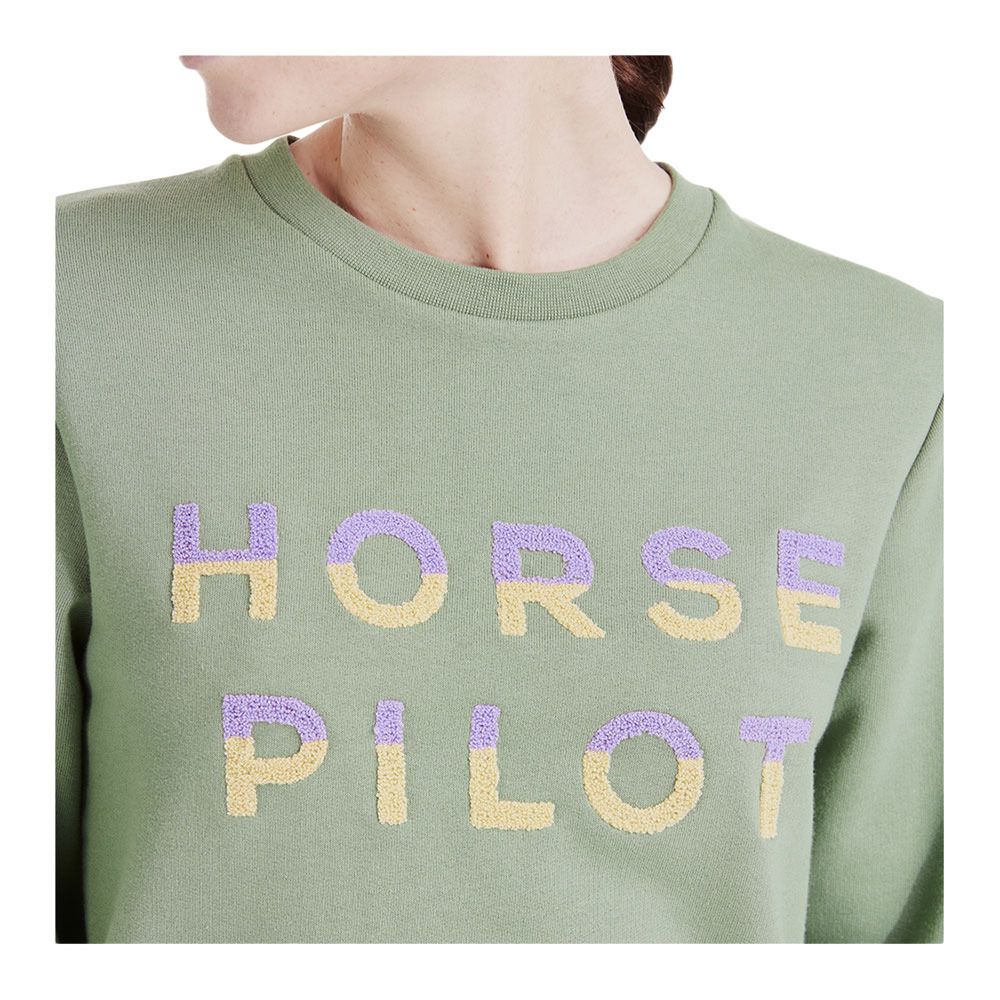Horse Pilot TEAM - Sweat Femme smooth green