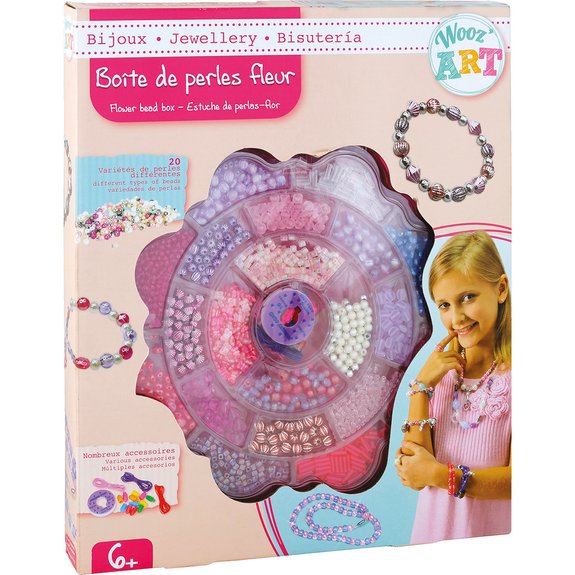 Boite de perles fleur