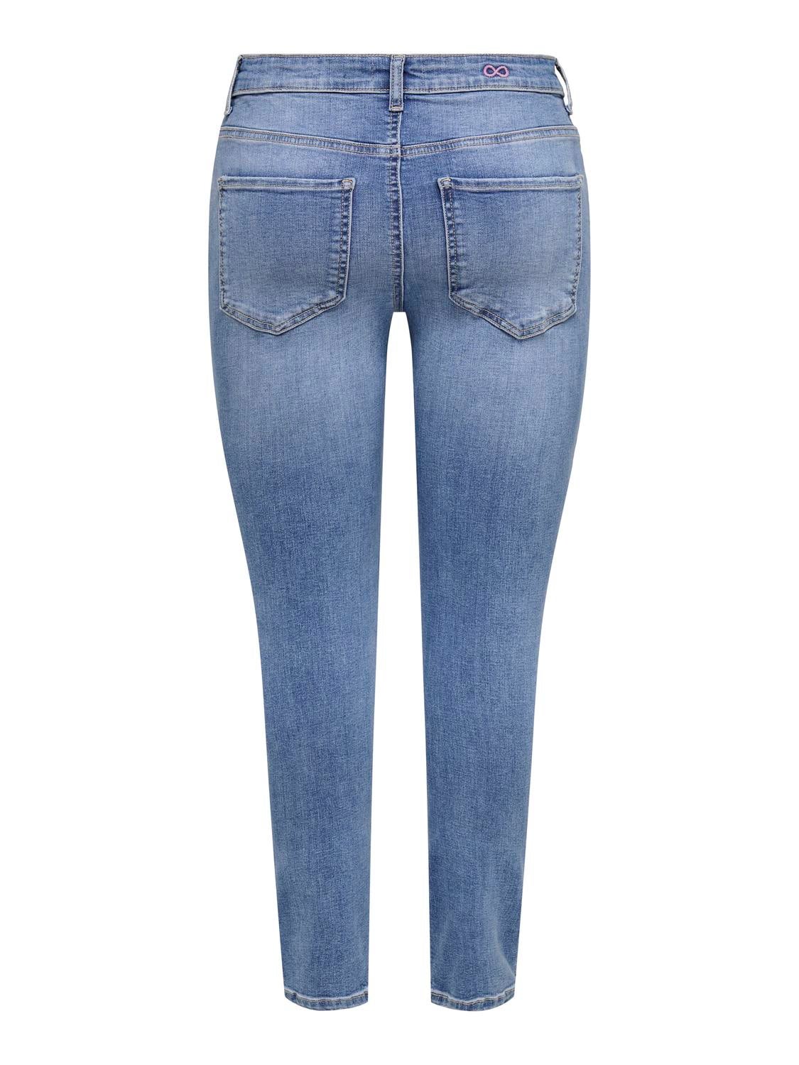JDYFINA Mittlere Taille Skinny Fit Jeans Medium Blue Denim