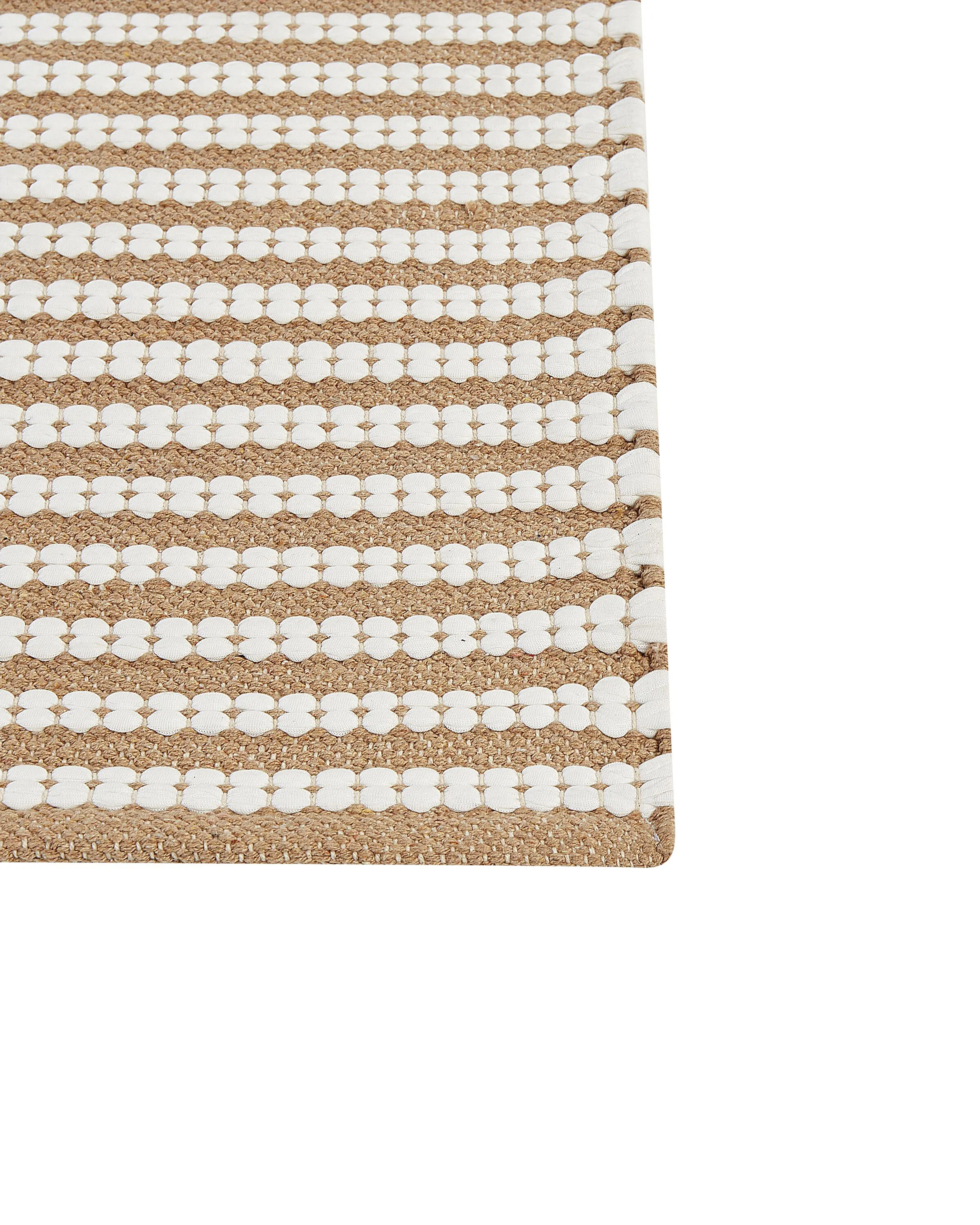 Vloerkleed SOFULU Bruin 80 x 150 cm Katoen