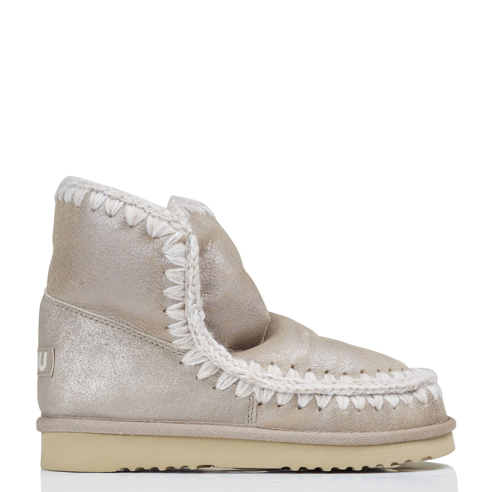 Boots en peau lainée | Beige