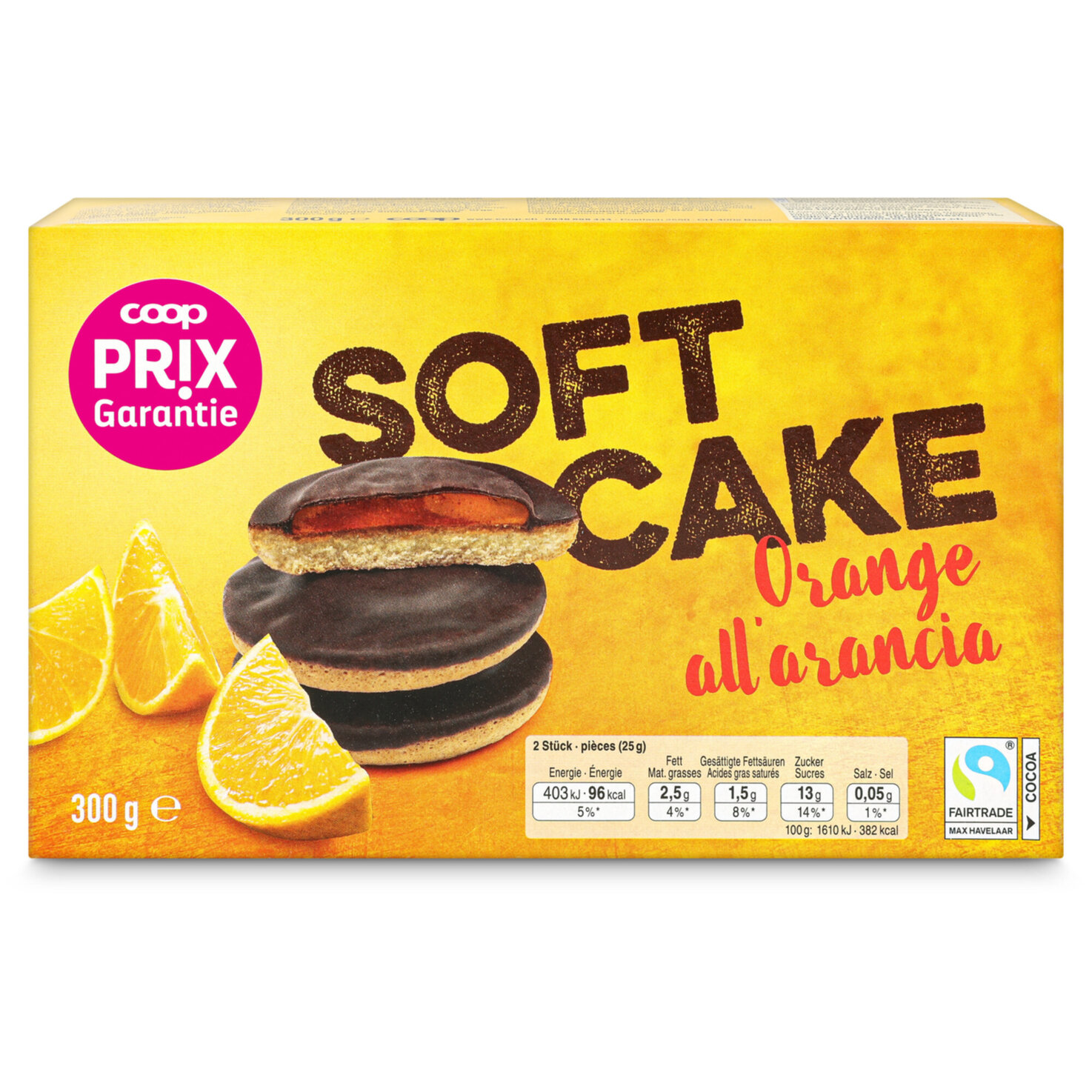 Prix Garantie Fairtrade Soft Cake Orange