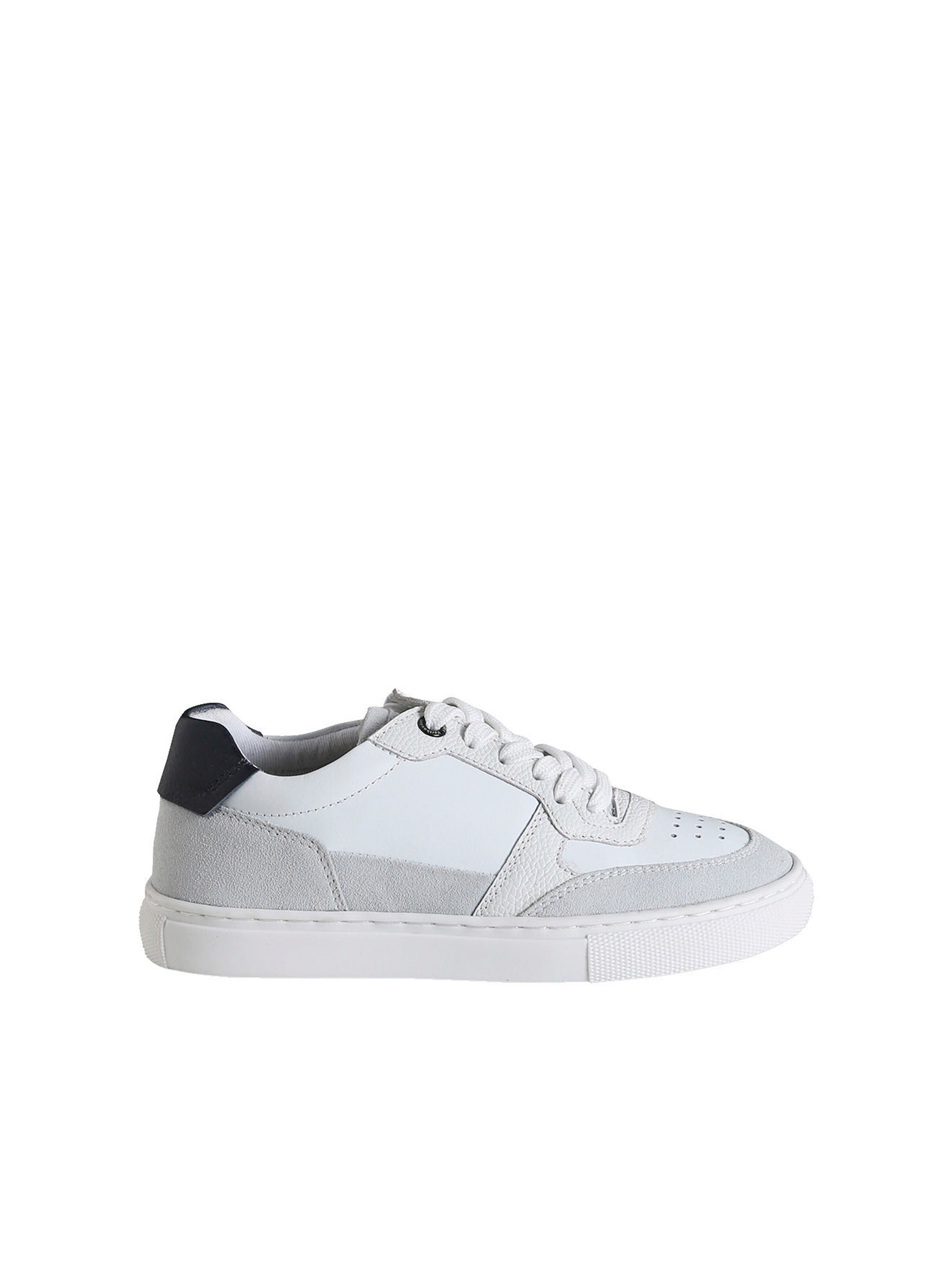 Vertbaudet Kinder Klett-Sneakers aus Leder mit Anziehtrick set weiß