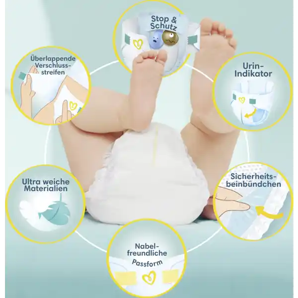 premium protection Windeln New Baby Gr.1 (2-5kg) Monatsbox