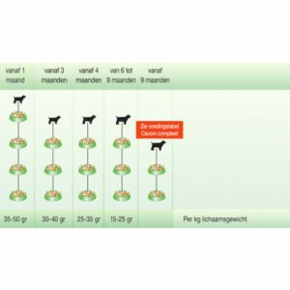 Cavom Compleet Hondenvoer Droog Pup - Junior20 kg