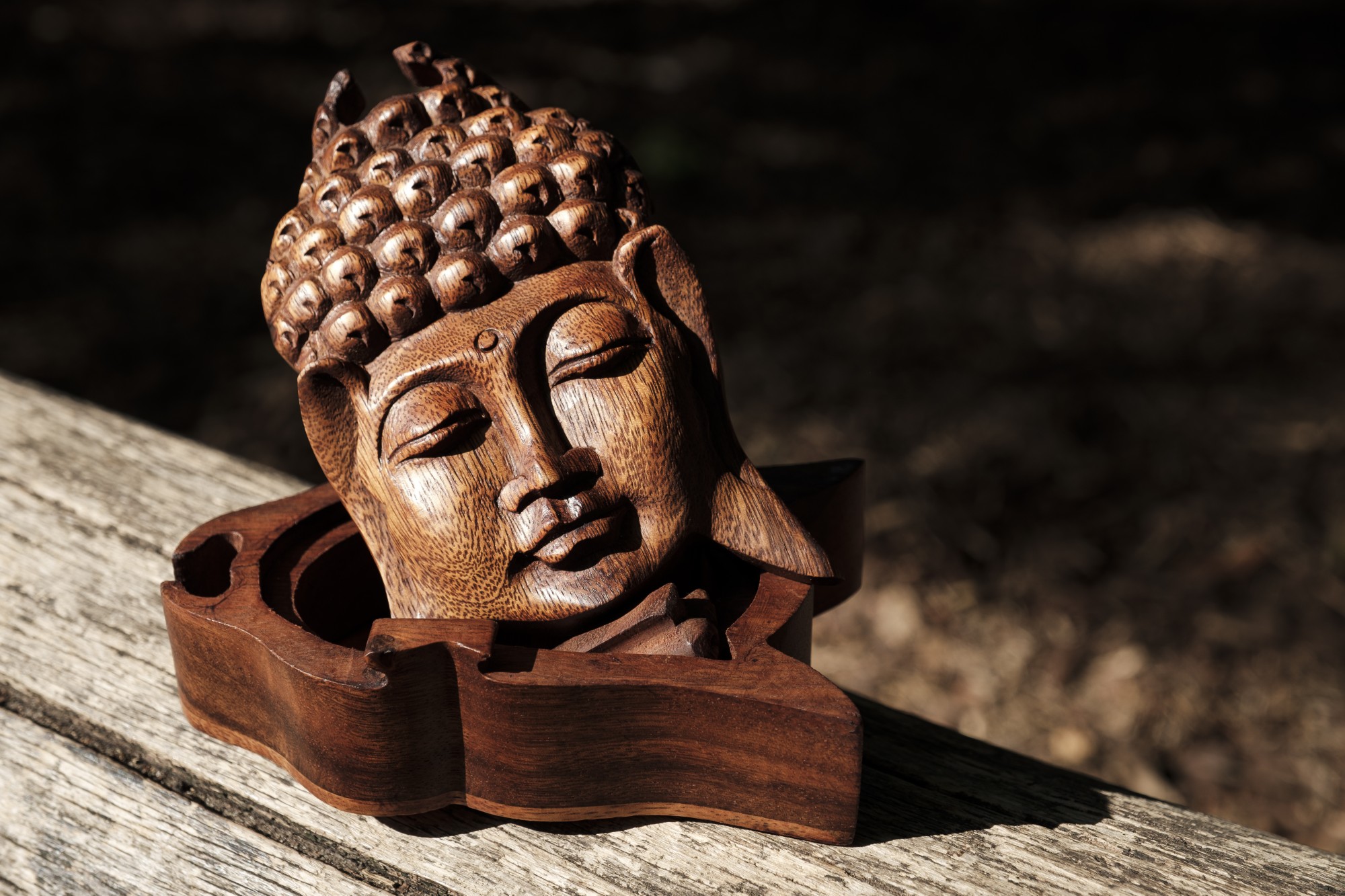 Secret-Box 'Buddha', T 16 cm, B 9 cm, H 6 cm von fischer's lagerhaus