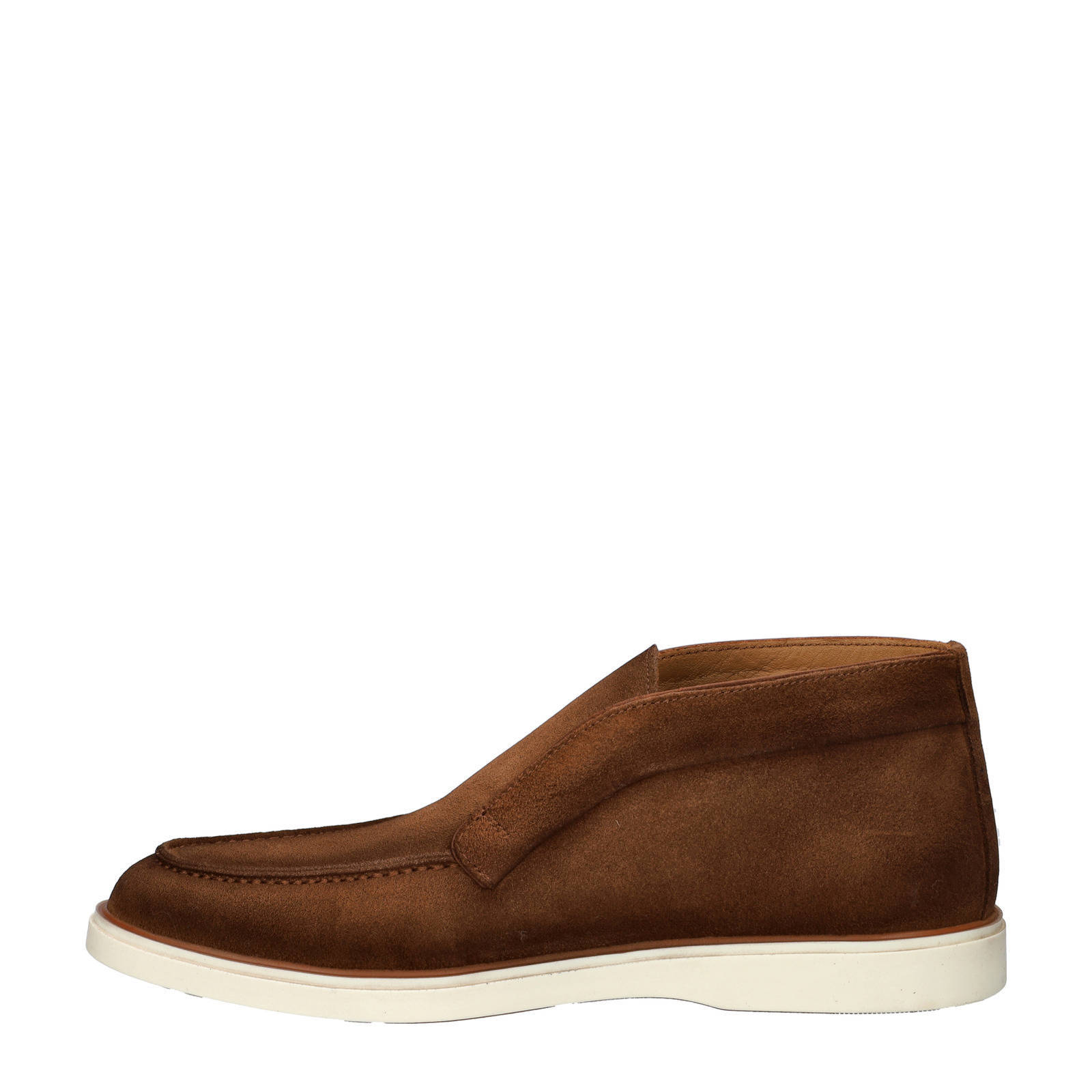Nelson suede instappers cognac