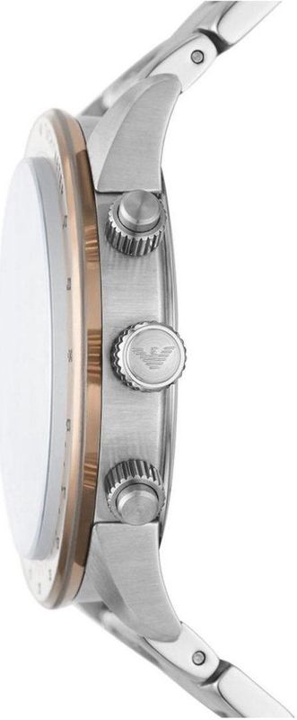 Emporio Armani - Classic Chronograph - Herenhorloge - Zilver - Roestvrij Staal
