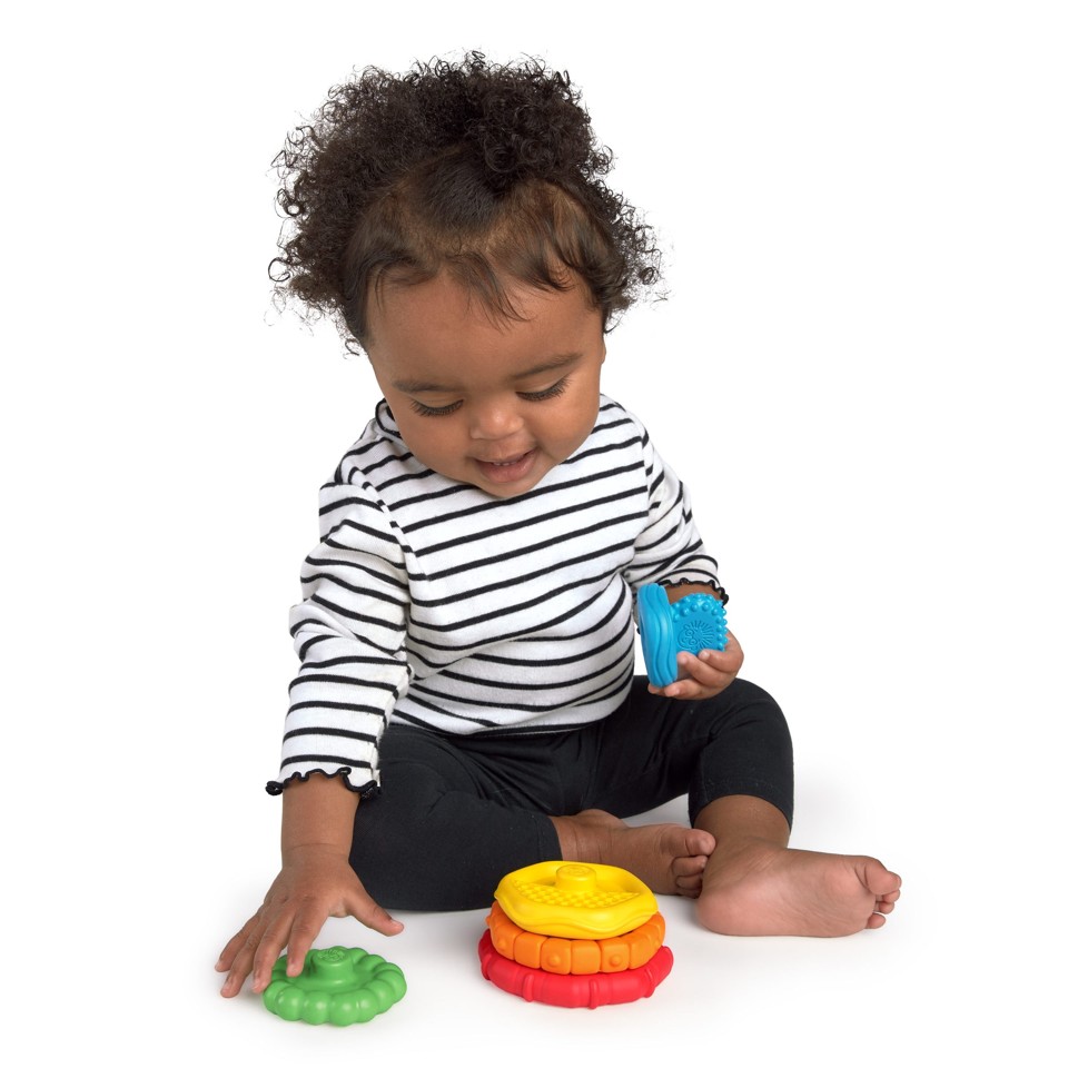 Baby Einstein - Stack & Teethe™ multi-tekstur legesæt med bideringe