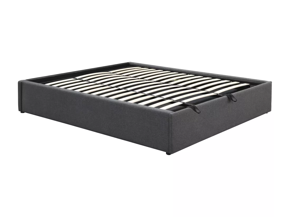 Sommier coffre et tiroir 180 x 200 cm - Gris anthracite - OSLA de YSMÉE