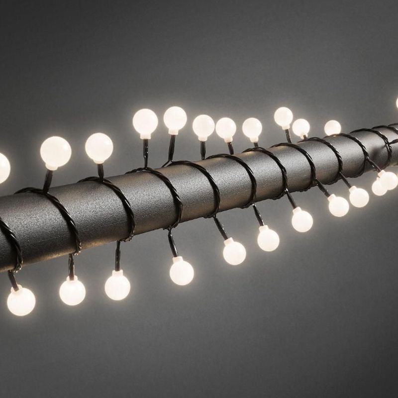 Konstsmide 3696 - Snoerverlichting - 80 Lampen - Globe LED - 632 cm - Warmwit