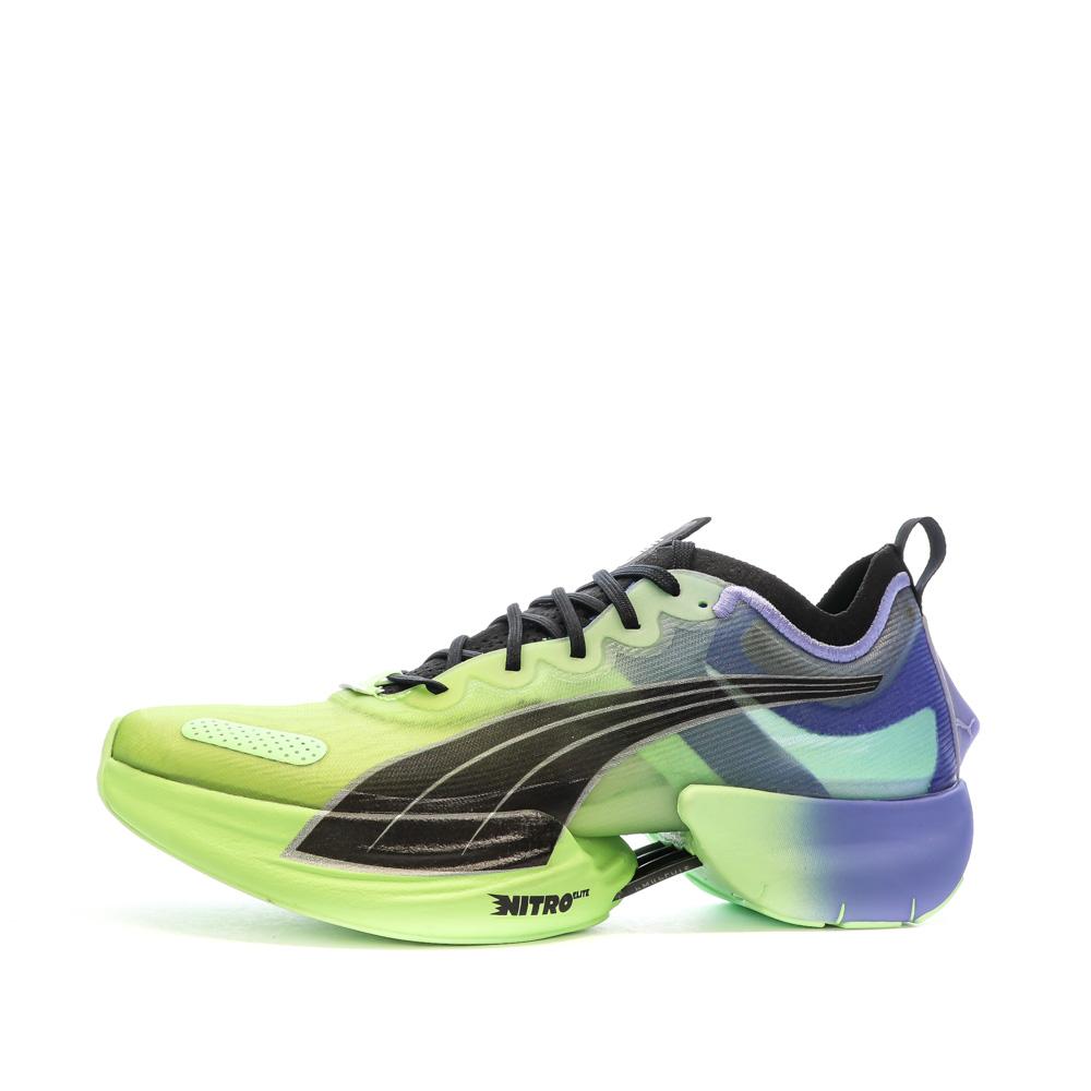 Puma Chaussures de running Jaune/Bleu Femme Puma Fast Nitro