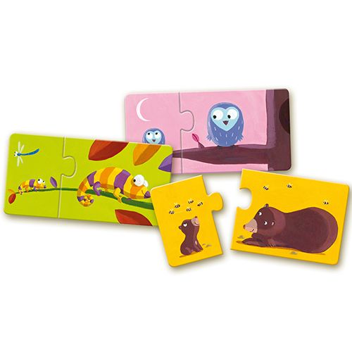 Djeco puzzel duo mama & baby (12x2st) DJ08157