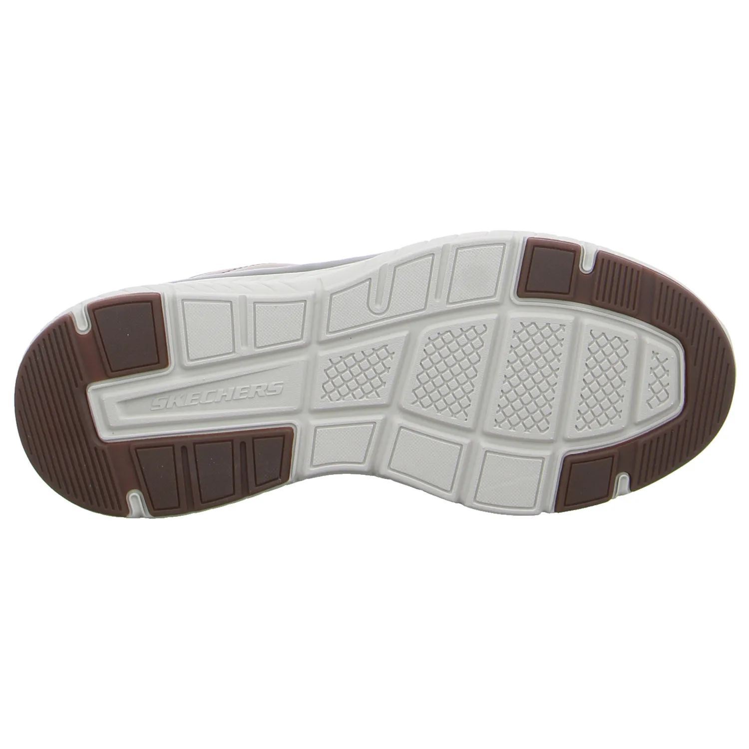 SKECHERS Halbschuhe Sneaker Stoff Taupe Synthetik