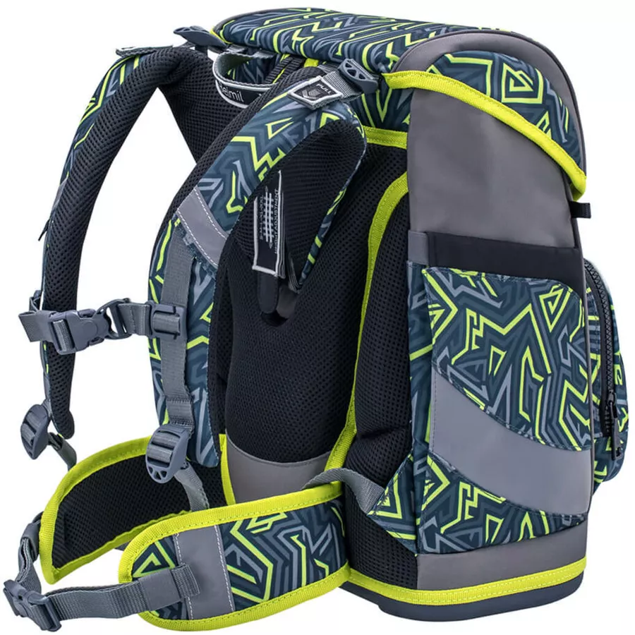 Belmil Schulranzen Premium Smarty Plus Set 5-teilig Iguana