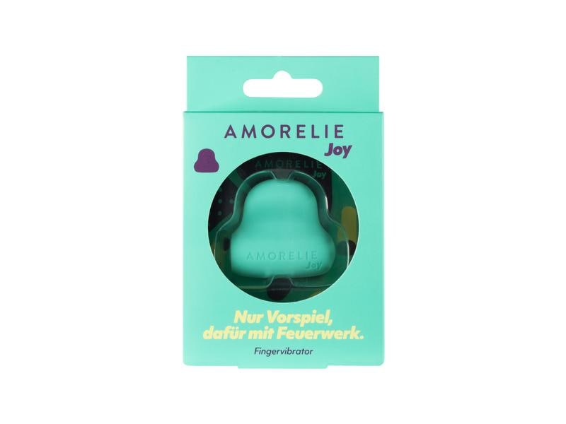 Amorelie Fingervibrator «Twerk» Türkis Hochwertiges Sextoy im kompakten Format