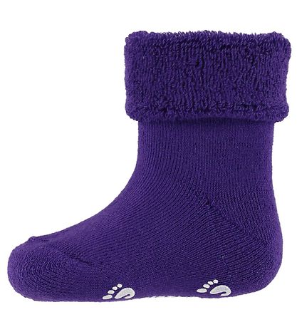 Fuzzies Babysocken - Anti-Rutsch Unterseite - Lila