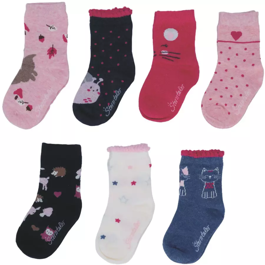 Sterntaler Söckchen 7er-Box rosa melange