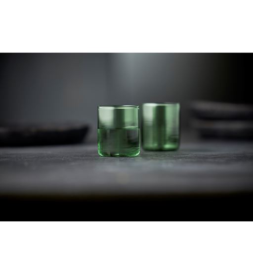 Lyngby Glas Torino 2-pak Shotglas, Grøn, 6 cl