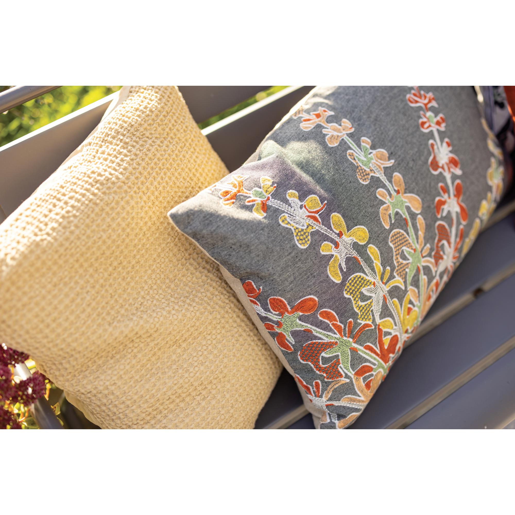 Housse de coussin stonewashed maia sable 45 x 45 cm
