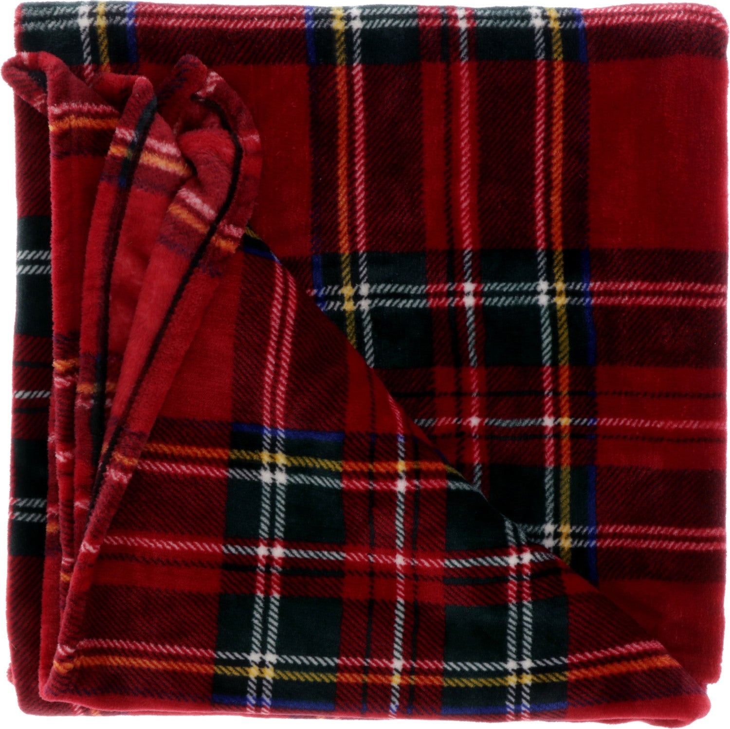 Unique living plaid Torsten rood geruit 200 x 150 cm