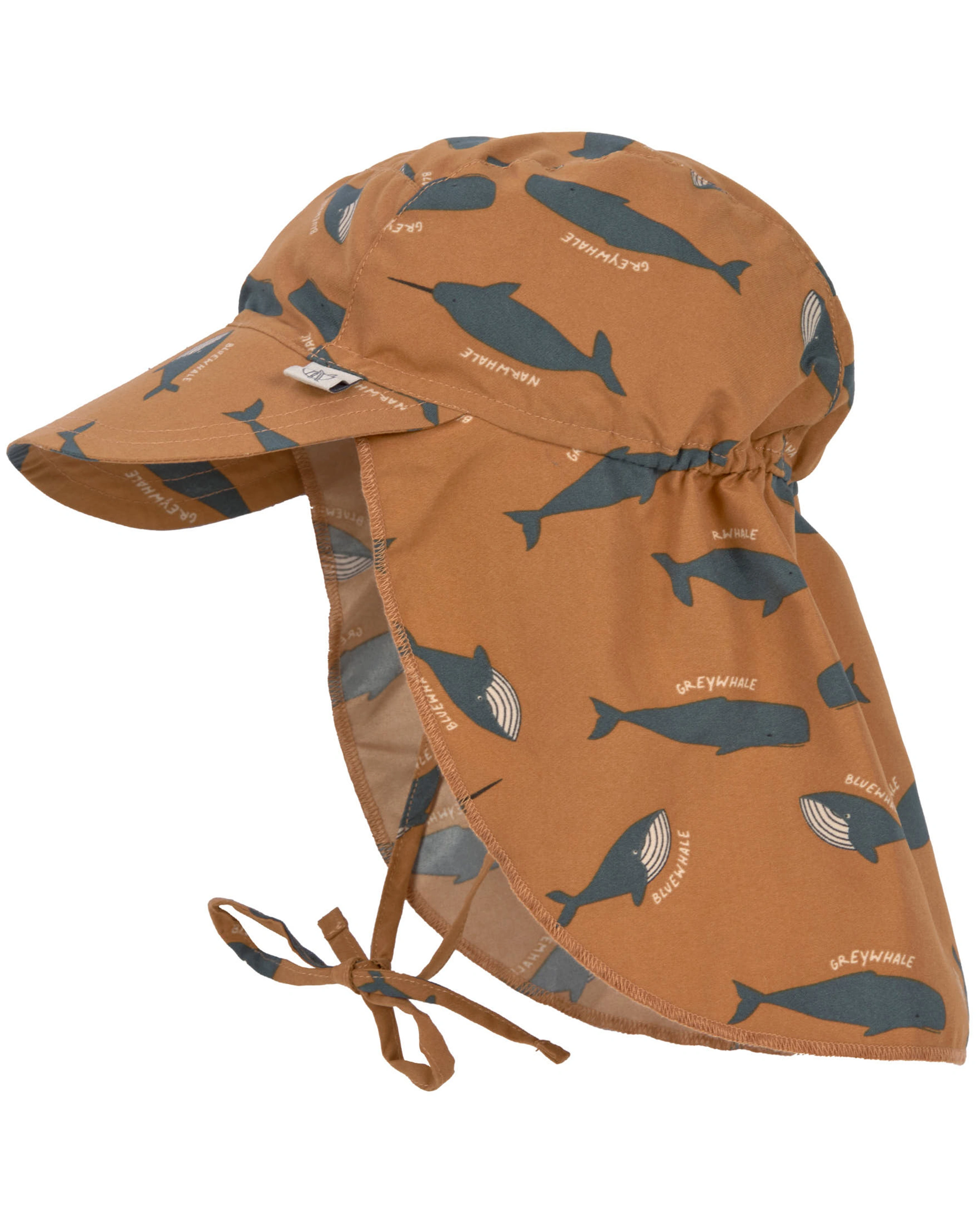Schirmmütze WHALE mit Nackenschutz in caramel