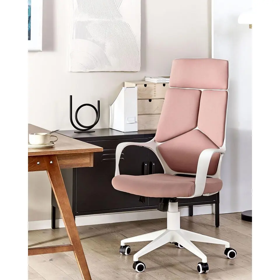 DELIGHT - Bureaustoel - Roze - Polyester