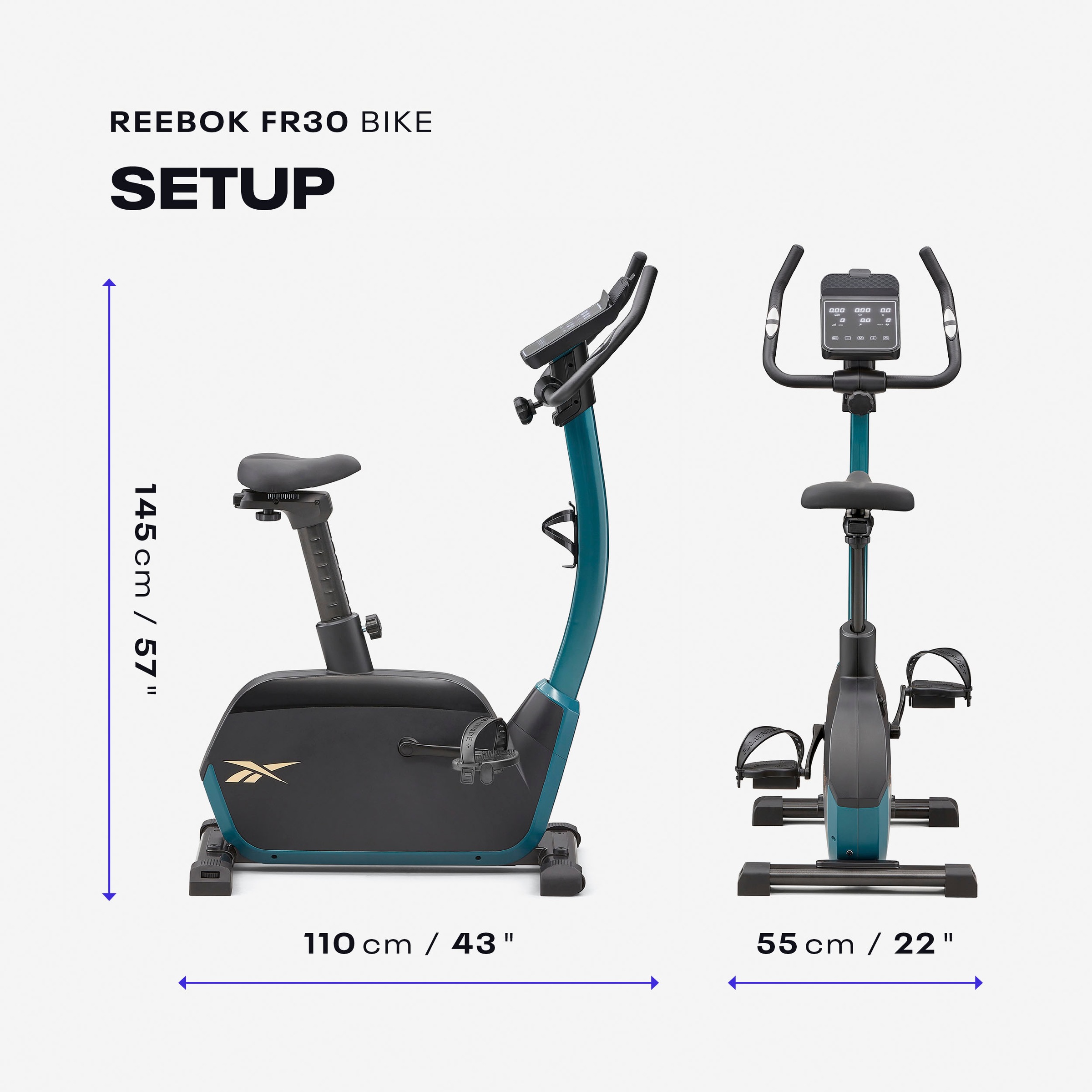 Reebok Ergometer »FR30« Schwungmasse ca. 4,5 kg, 18 Widerstandsstufen