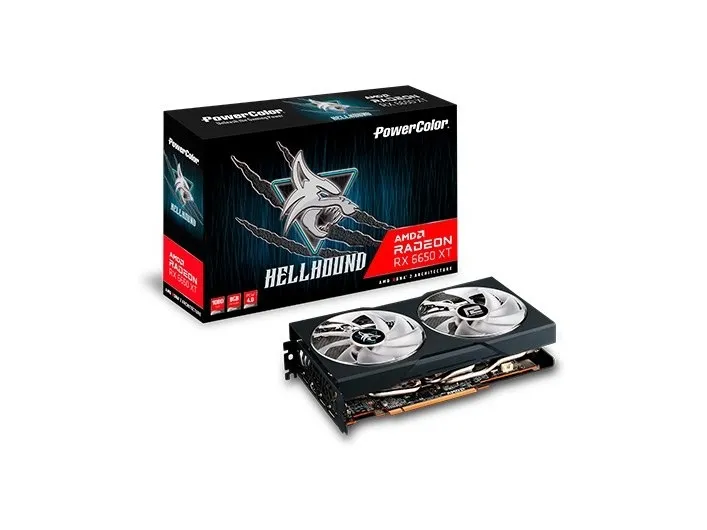 [OUTLET] - PowerColor AXRX 6650XT 8GBD6-3DHL/OC, Radeon RX 6650 XT, 8 GB, GDDR6, 128 Bit, PCI Express x8 4.0, 2 blæser(e)