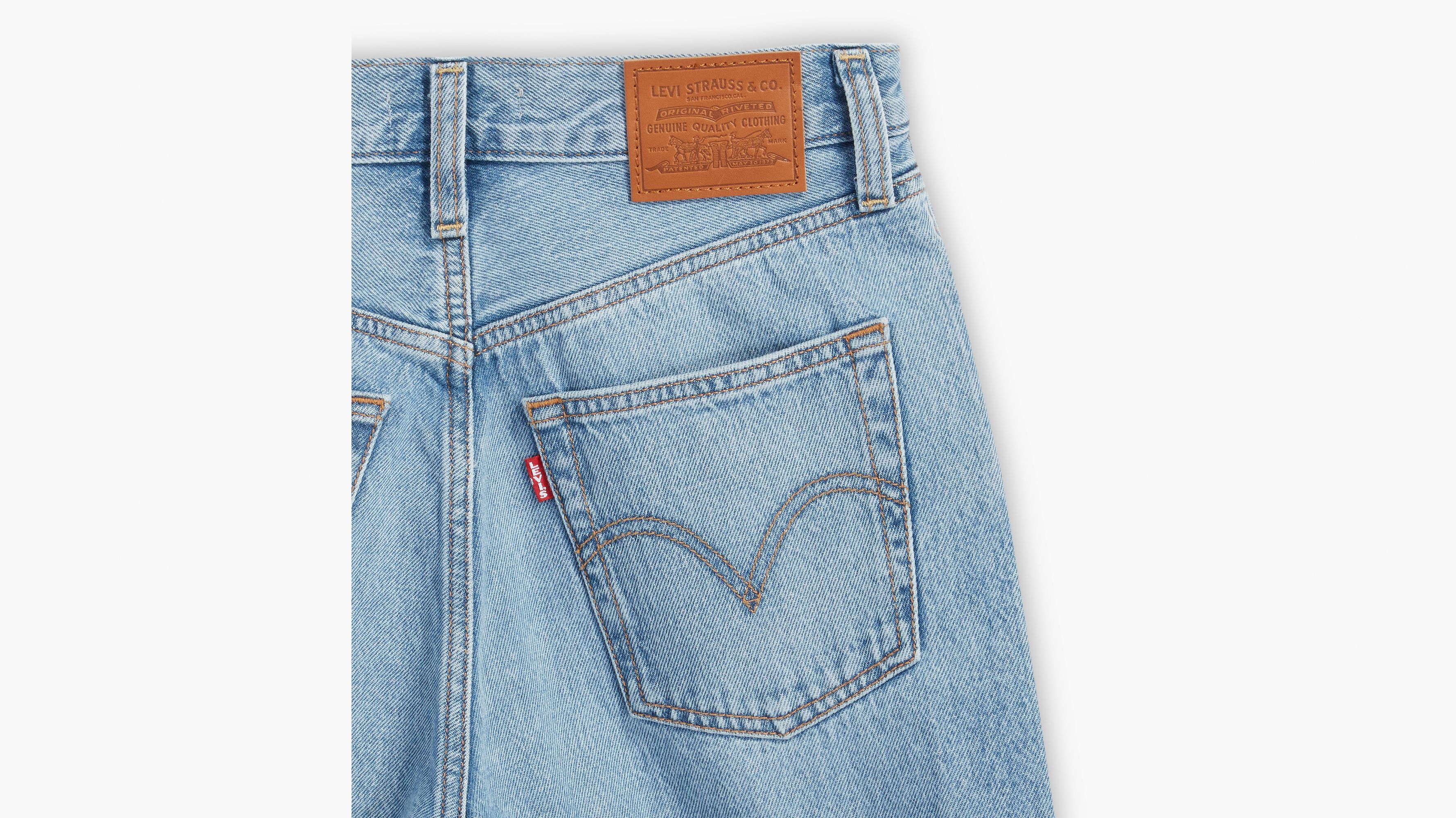 Jean Ribcage Wide Leg - Far And Wide - Bleu