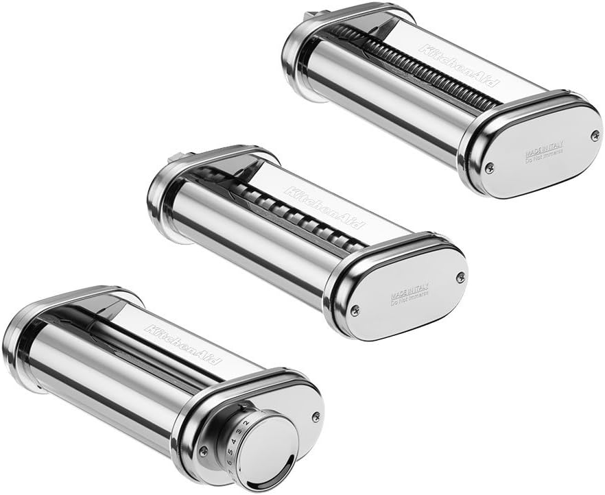 Kitchenaid 5KSMPRA Optionales Zubehör, für alle KitchenAid Dreiteiliger Nudelvorsatz Küchenmaschine