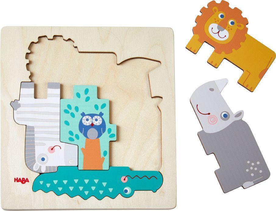Holz-Puzzle TIERISCH WILD 5-teilig