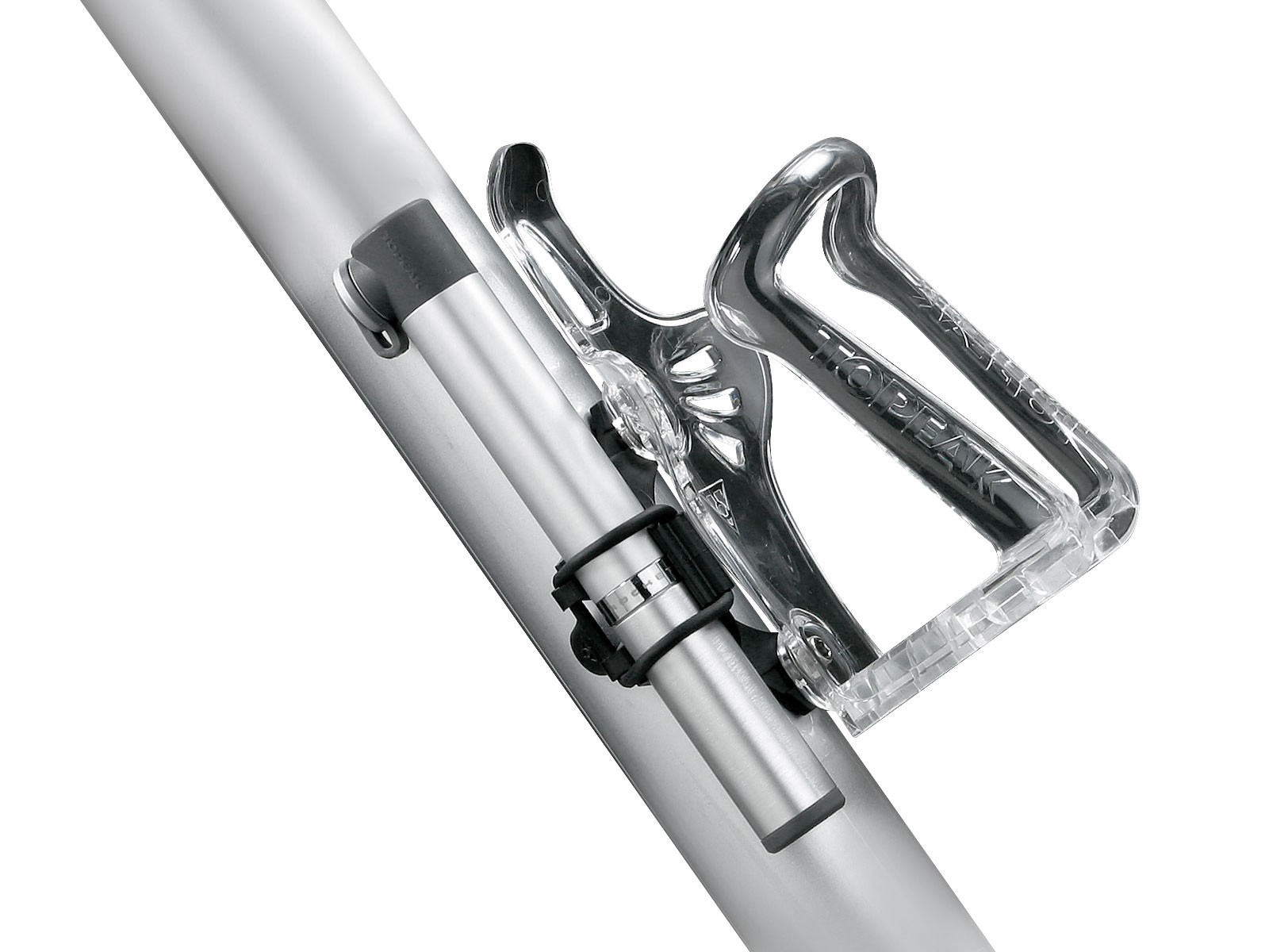 Topeak Micro Rocket AL pumpe sølv